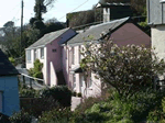 Pink Cottage in Bodinnick, Cornwall, South West England