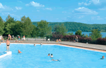 Camping la Pergola in Lac de Chalain, Jura.  CHJU01W