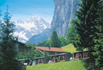 Camping Jungfrau in Lauterbrunnen, Swiss Alps